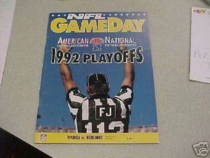 1992 NFL NFC PLAYOFF PROGRAMM Redskins at Vikings - Bild 1 von 1