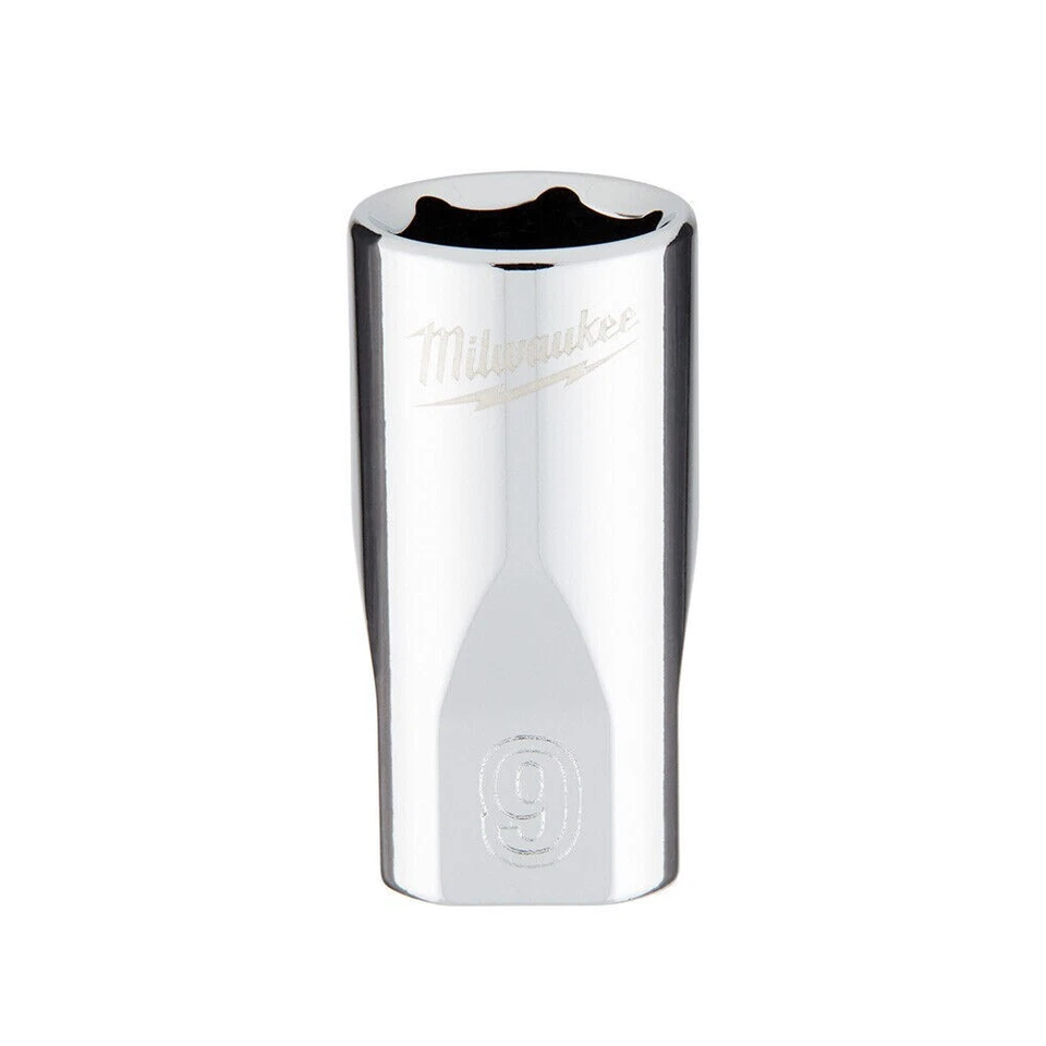 Milwaukee 45-34-9035 1/4 Drive 9mm Metric 6-Point Socket - Image 1 of 1
