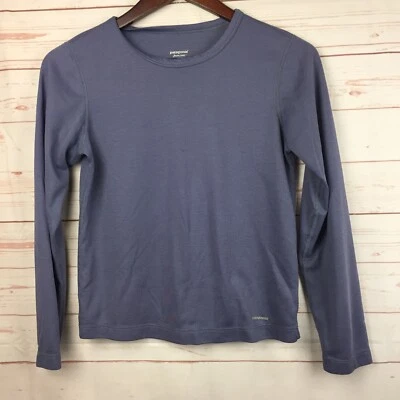 Patagonia Womens Capilene Midweight Crew Long Sleeve Shirt Purple Size XS - Image 1 of 4