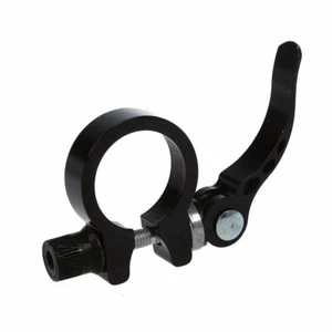Bike Bicycle Quick Release Seat Post Seatpost Clamp Aluminium Alloy Black 31.8mm - Picture 1 of 2