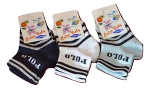 3 Pairs Short Socks Newborn Scotland Yarn Mulberry Art. 516N Made In Italy - Picture 1 of 1
