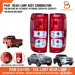 PAIR LH RH TAIL LAMP REAR LIGHT FOR CHEVROLET COLORADO S-10 RG 12-23 NO BULBS - Picture 1 of 10