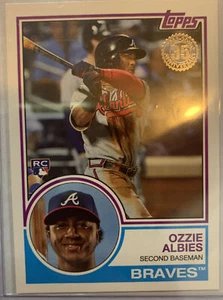 2018 Topps Series 2 #83-16 Ozzie Albies Braves RC 1983 35th Anniversary Card - Picture 1 of 2