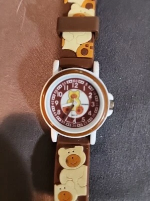 Bijoux Terner K-1541 Kids Kidz Teddy Bear Watch Colorful NEW Needs Battery - Image 1 of 4