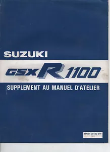 livret supplément REVUE TECHNIQUE Suzuki GSX1100R GSXR 1100 1987 -1988 manuel - Photo 1/2