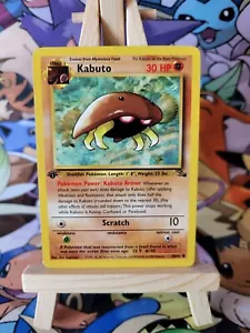 Kabuto - 1st Edition - Pokemon Card -  50/62 - Fossil Base - Picture 1 of 6