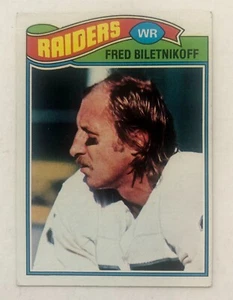 1977 Topps Oakland Raiders FRED BILETNIKOFF #295 Football Card - Picture 1 of 2