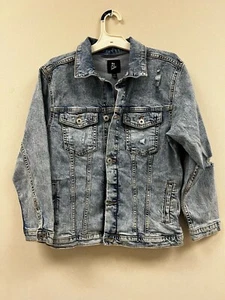 Art Class - Distressed Jean Jacket Girls Denim Long Sleeve - Picture 1 of 3