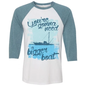 Youre Gonna Need A Bigger Boat 3/4 Sleeve Baseball Tee Mens Casual Raglan TShirt - Picture 1 of 1