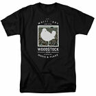 Woodstock Birds Eye View T-shirt sous licence 1969 Rock Festival Paix & Musique noir