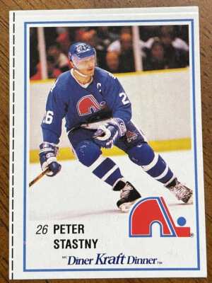 1989-90 NHL Kraft Canada Hockey Cards - #33 Peter Stastny - Quebec Nordiques - Image 1 of 2