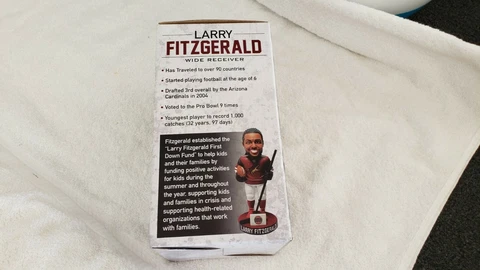 New Larry Fitzgerald Special Edition  Coyotes Uniform Az Cardinals Bobblehead Cover