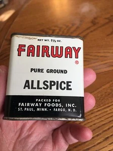Vintage 50er Jahre FAIRWAY PIMENTDOSE LITHO CANCO GRAFIK GEWÜRZDOSE ST. PAUL MINNESOTA - Bild 1 von 6