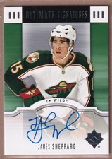 2007-08 Ultimate Collection Signatures #JS James Sheppard AUTO - Minnesota Wild