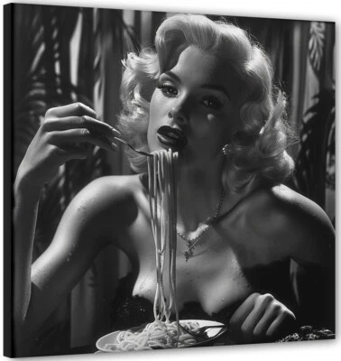 Spaghetti art Bild Marilyn Monroe Foto für Ristorante Pizzeria Bar Gast 2 - Bild 1 von 3