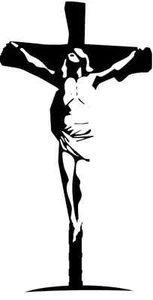 Jesus Christ Sticker Vinyl Decal Car Window Bumper Wall Savior Lord Church Cross - Picture 1 of 4