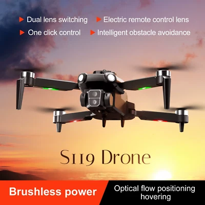 Professional S119 Drone 8K Dual Camera 5G WiFi FPV Mini Quadcopter with Smart Ob - Image 1 of 4