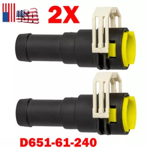 2pcs Heater Water Hose Connector For Mazda 2 Mazda 3 Mazda 5 Mazda 6 D651-61-240 - Foto 1 di 19