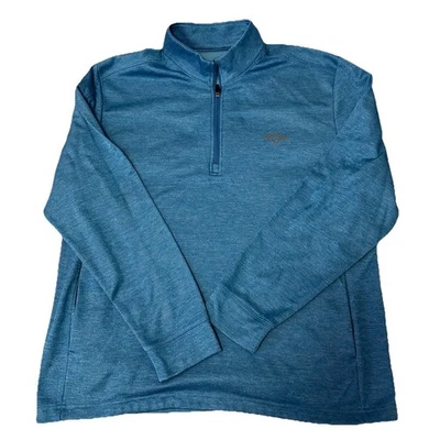 Callaway Para Hombres 1/4 Cremallera Cuello Sin usar, Pullover Manga Larga Camisa de Golf Bolsillos Azul XL Foto 1 de 4