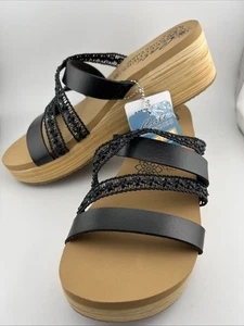Sketchers Cali Luxe Foam vegane Damen-Sandale 8,5 neu ohne Karton - Bild 1 von 7