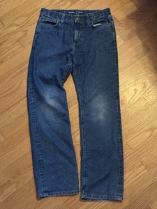 Old Navy Boys Size 16 Mid Rise Straight Leg Dark Wash Blue Denim Jeans - Picture 1 of 3