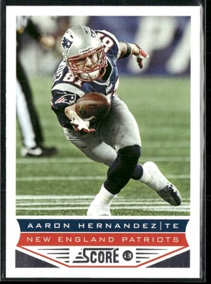 2013 Score Aaron Hernandez #128 New England Patriots - Image 1 of 2