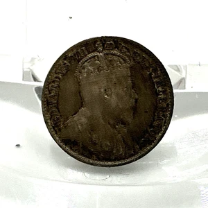 Canada 1910 5C Edward VII Silver Coin. Lot.198 - Imagen 1 de 12