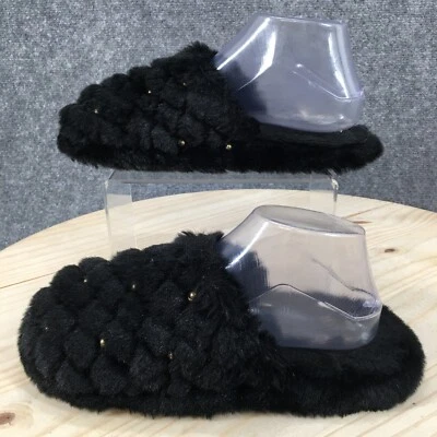 Zapatillas INC International Concept para mujer 7 8 zuecos de piel de oveja sin cordones negros Foto 1 de 4