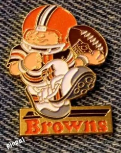 Cleveland Browns ~ NFL ~ Pin Huddles ~ Fútbol ~ Años 80 De colección ~ Esmalte - Imagen 1 de 1