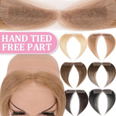 Receding Hairline Full Lace Cover Up 100% Remy Human Hair Patch Topper One Piece - Image 1 of 4