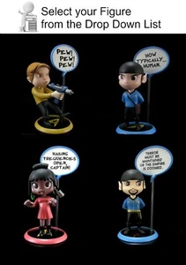 2013 figuras Q-Pop de Star Trek de QMX - fuera de producción - conjunto de 4 o a tu elección - Imagen 1 de 9