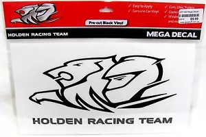 62816 HOLDEN RACING TEAM HRT BLACK MEGA DECAL LOGO AND WORDS CAR STICKER - Picture 1 of 1