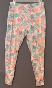 Reebok XL High-Waist Tropical Floral Leggings Polyester/Spandex - Picture 1 of 6