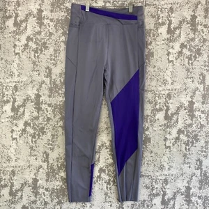 Gymshark Leggings Womens Large Gray Crossover Stretch Athletic Gym Casual Ladies - Picture 1 of 15