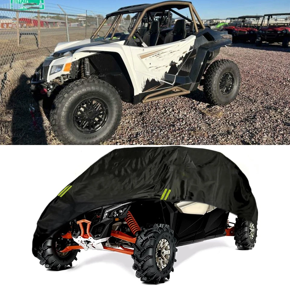 Utility Vehicle UTV Storage Cover Waterproof Black For Arctic Cat Wildcat X 1000 - Image 1 of 4
