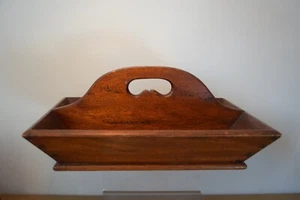 Antique Oak Cutlery Tray / Knife Box - Picture 1 of 12