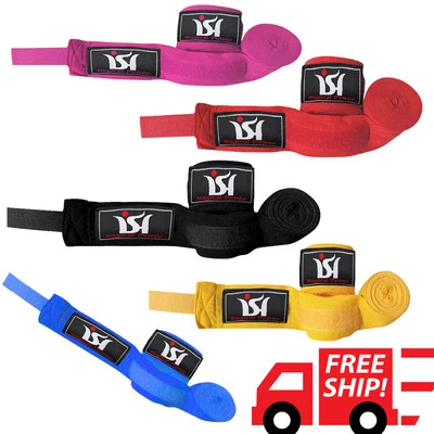 Boxing Bandages Hand Wraps Wrist Protecting Fist MMA Inner Gloves Mexican Style - Image 1 of 4