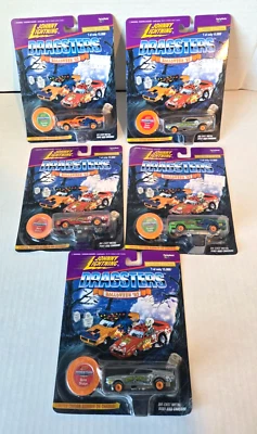 JOHNNY LIGHTNING DRAGSTERS HALLOWEEN '97 SET 5 BONE SHAKER & SCREAM TEAM LOT CC - Image 1 of 4