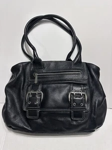 Michael Kors Vintage Black Soft Leather Satchel top Handle and Shoulder Bag - Picture 1 of 21