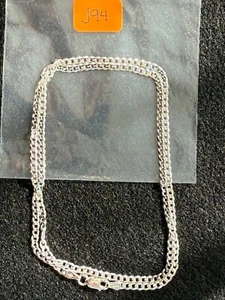 94. Cadena de eslabones planos de plata de ley de 20", 3 mm, 5,6 gramos - Imagen 1 de 1