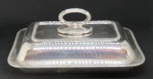 Silver plate electroplate vintage Art Deco antique entrée dish tureen - Mappin - Picture 1 of 11