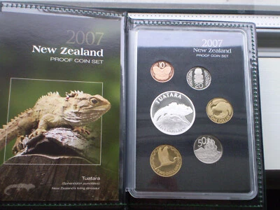 New Zealand - 2007 - Silver Proof Coin Set --  Tautara !!!!Mintage 1041!!!!! - Image 1 of 2