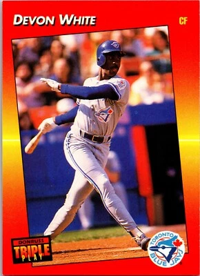 1992 Donruss Triple Play - #240 Devon White - Image 1 of 2