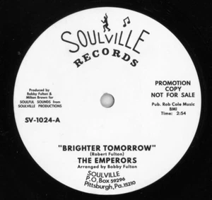 Emperors - Brighter Tomorrow / Boogaloo Up Broadway-test pressing vinyl R&B 45 - Picture 1 of 2