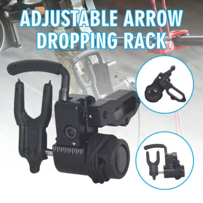 Adjustable Drop Away Arrow Rest Compound Bow Fall Away Archery Hunting Shooting - Image 1 of 4