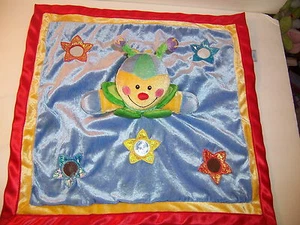 SECURITY BLANKET - BABY GUND  BLINKY ACTIVITY TOY LAUGHS MIRROR RATTLE  SQUEAKS - Picture 1 of 3