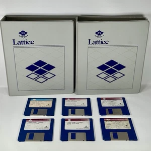 VTG Lattice C Development System AmigaDOS (5) 3.5" Floppy Disk With Manuals - Picture 1 of 22