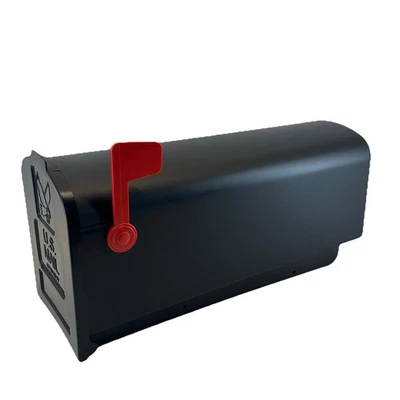 Gibraltar Mailboxes Parsons Classic Plastic Post Mount Black Mailbox Rust-Proof - Image 1 of 4