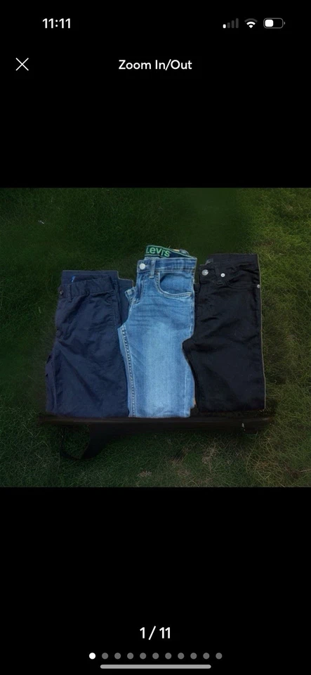 Paquete de 2 pares de pantalones Ralph Lauren y 1 par de nuevos Levi’s, talla juvenil 8 Foto 1 de 4