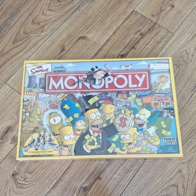 The Simpsons Monopoly Family Board Game - Parker Brothers, New 2003 rear - Image 1 of 4